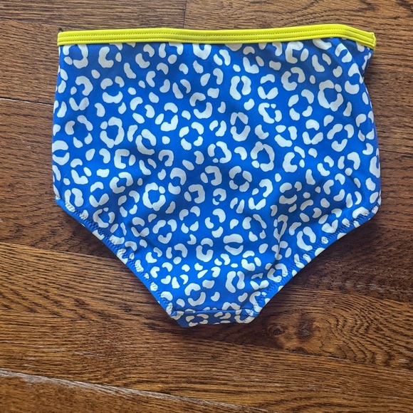 NWT Blue Leopard Print Kids Swim Set - Picture 4 of 6